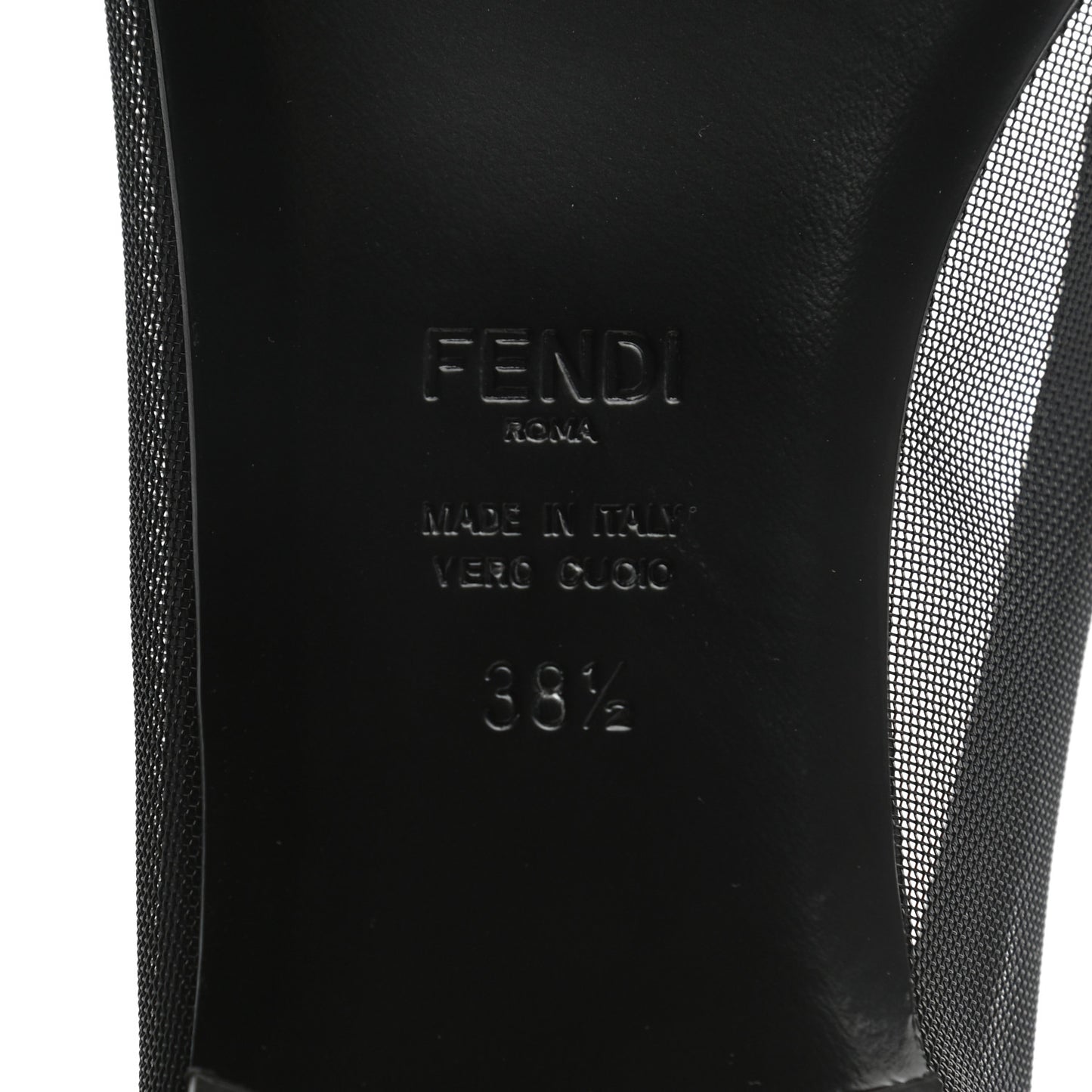 Mesh Skimmer Ballerina Flats 38.5 Navy Black