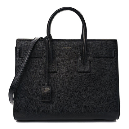Saint Laurent Grained Calfskin Small Sac De Jour Black 1 of 8