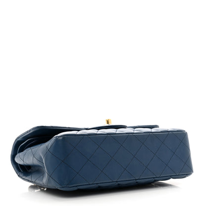 Chanel Lambskin Quilted Small Double Flap Dark Blue 4 of 12