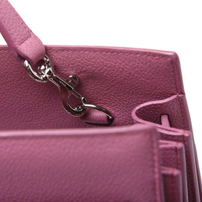 Saint Laurent Grained Calfskin Small Sac De Jour Dark Rose 7 of 33
