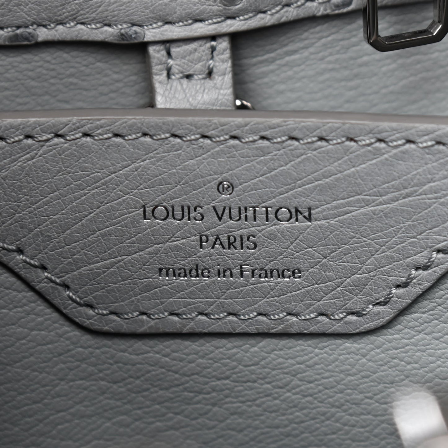 Ostrich Capucines BB Gris