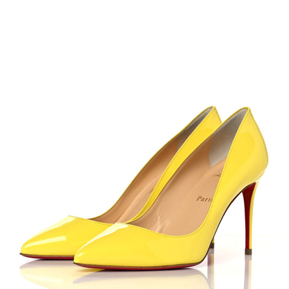 Christian Louboutin Patent Pigalle 85 Pumps 39 Citronade 3 of 8