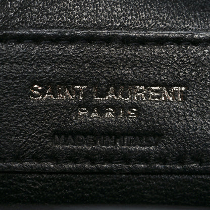 Saint Laurent Vintage Lambskin Chevron Monogram Small Nolita Blue 5 of 9