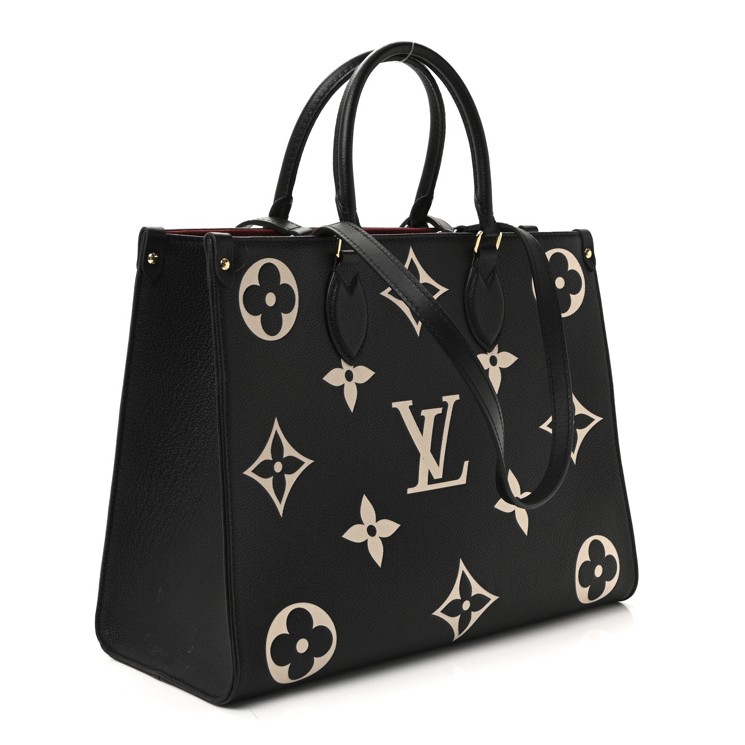 Louis Vuitton Empreinte Monogram Giant Onthego MM Black Beige 3 of 9