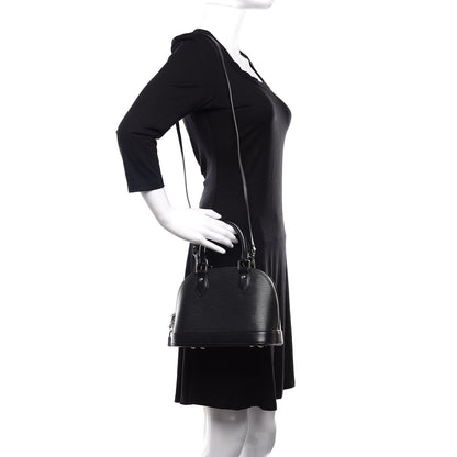 Louis Vuitton Epi Alma BB Black 2 of 9
