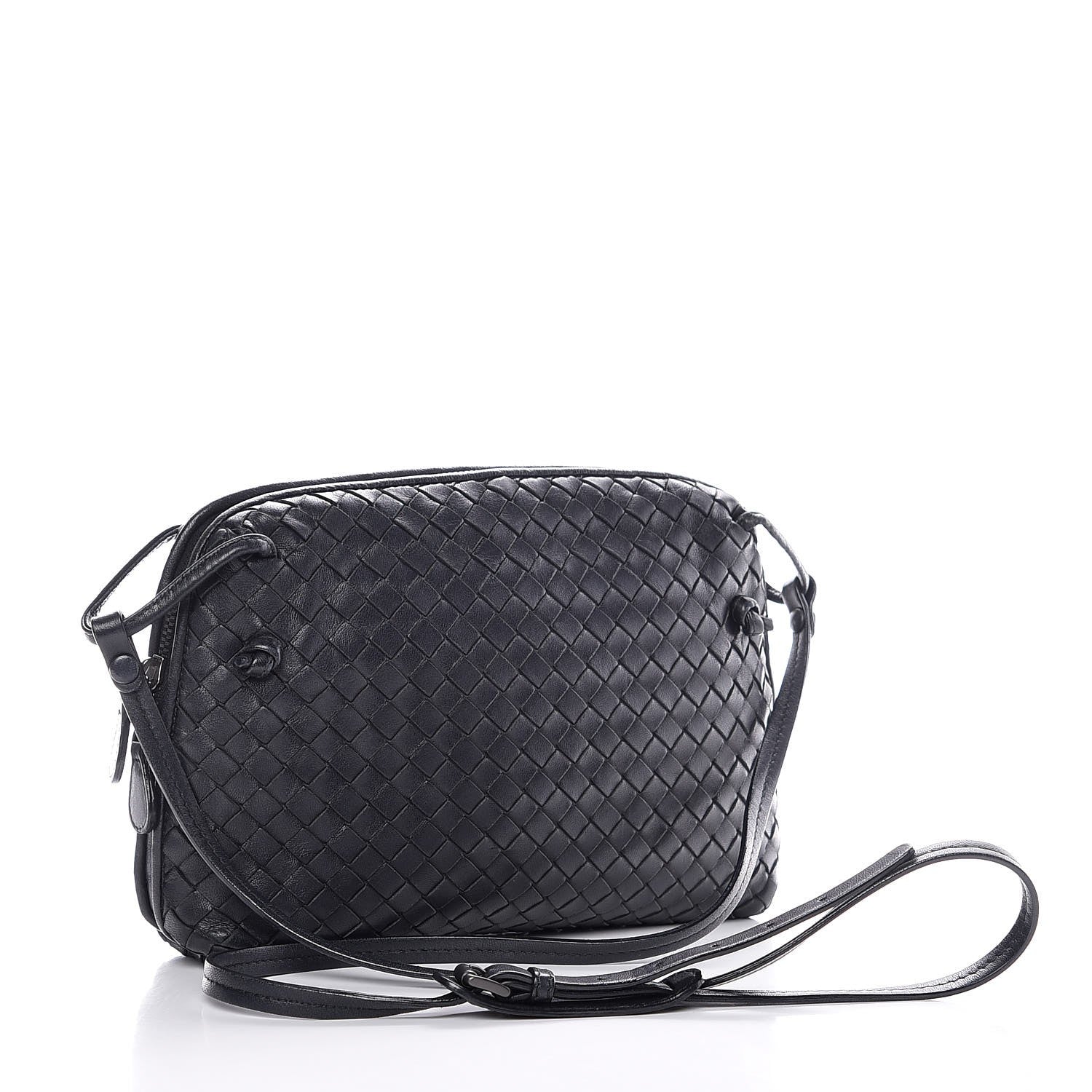 Bottega Veneta Nappa Intrecciato Pillow Crossbody Messenger Black 3 of 11