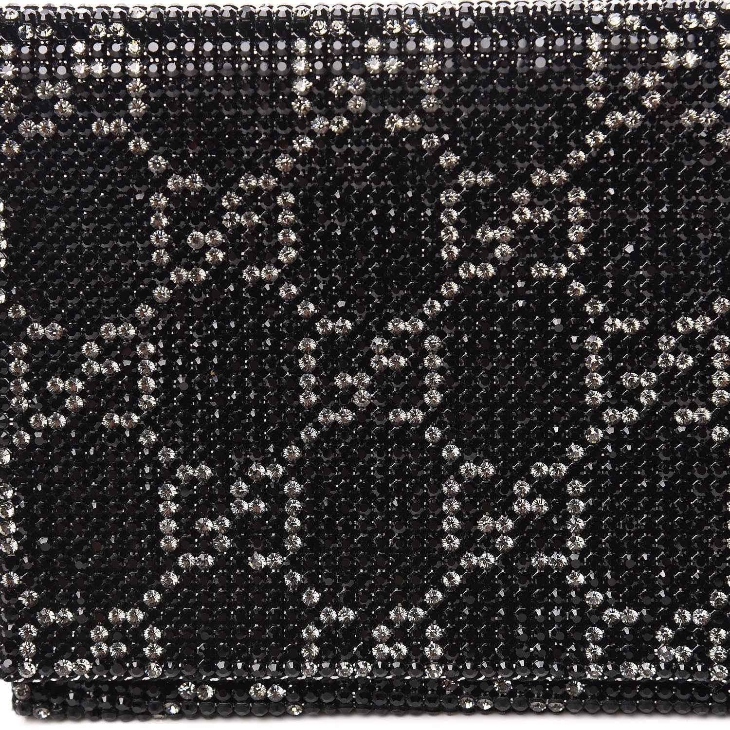 Gucci Satin Swarovski Crystal Clutch Black 8 of 8