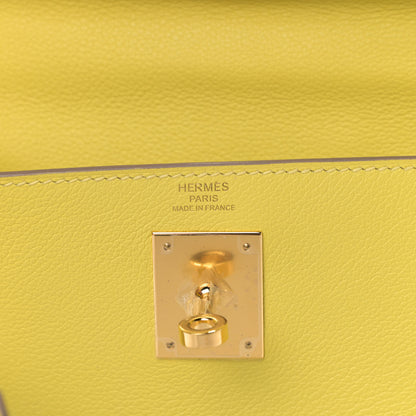 Hermes Evercolor Kelly Retourne 28 Lime 5 of 6