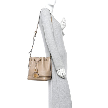 Chloe Grained Buffalo Horse Medal Bucket Bag Boyish Brown 2 of 9