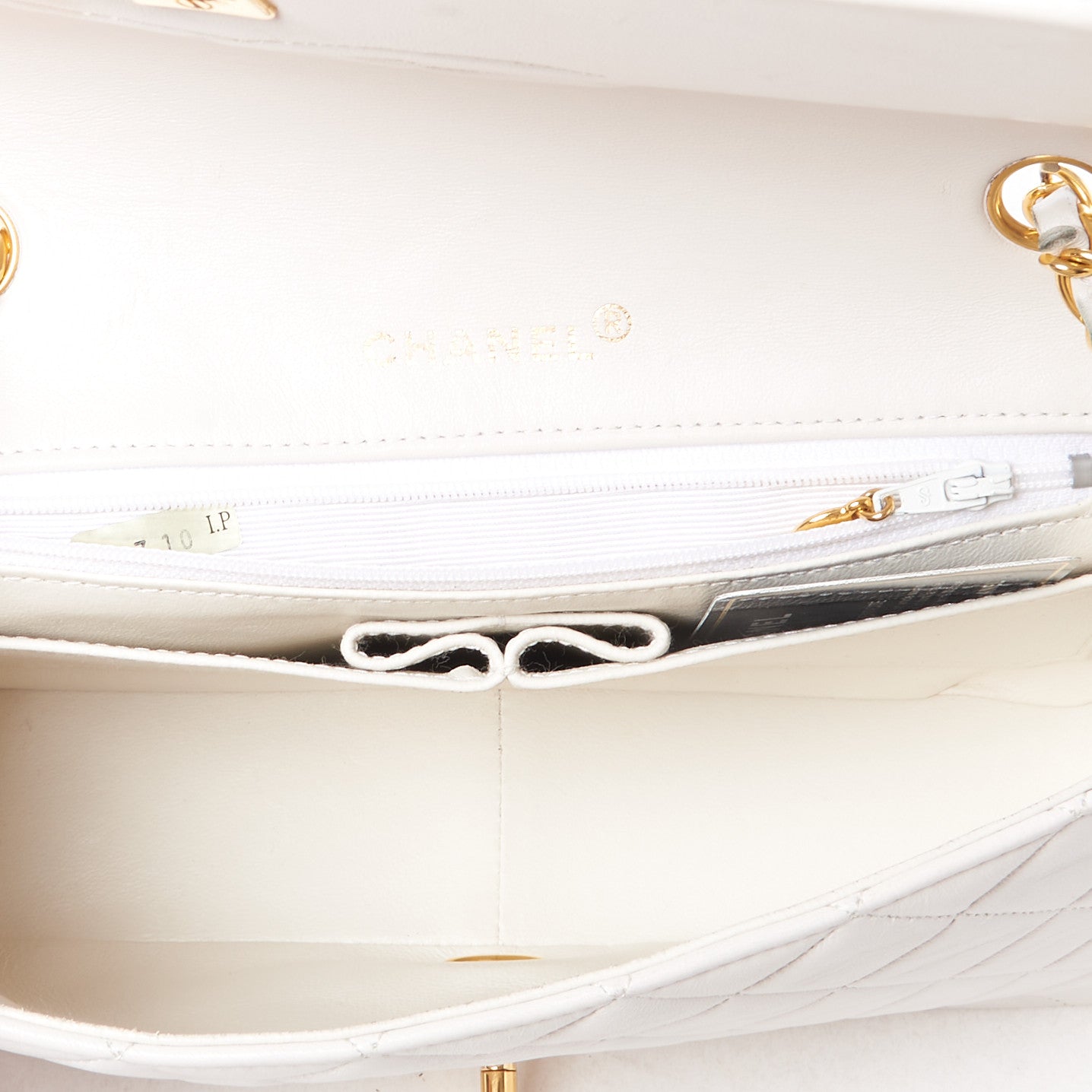 Chanel Lambskin Quilted Small Single Flap White 4 of 9