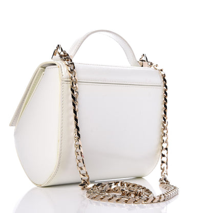 Givenchy Patent Calfskin Mini Pandora Box Chain Crossbody Bag White 3 of 8