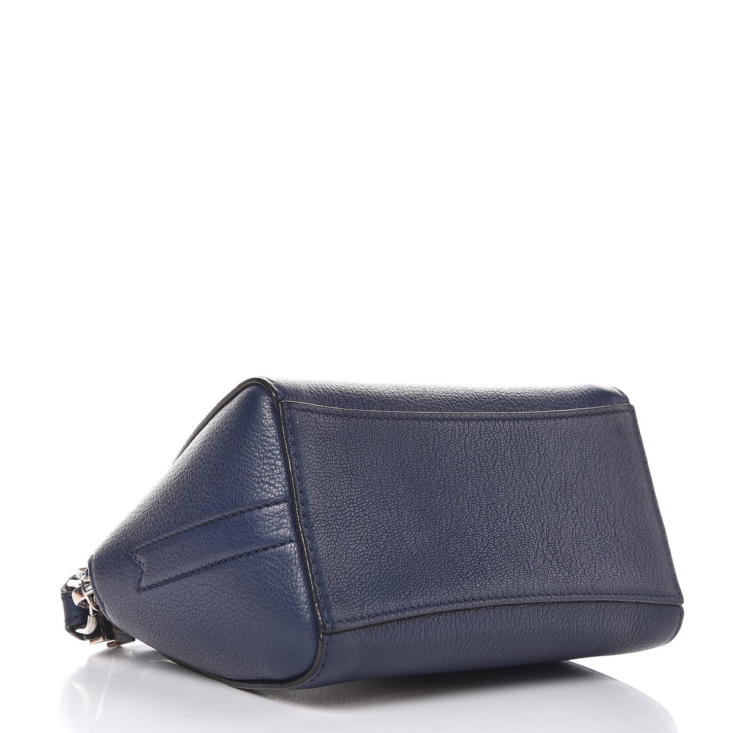 Sugar Goatskin Small Antigona Beauty Wristlet Navy