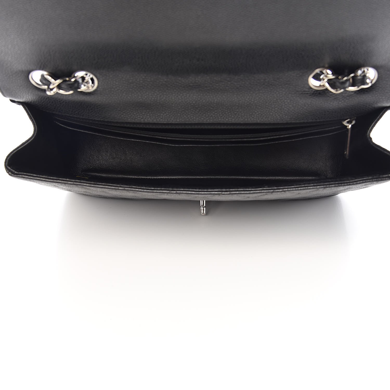 Chanel Caviar Quilted Jumbo Single Flap Black 5 of 10