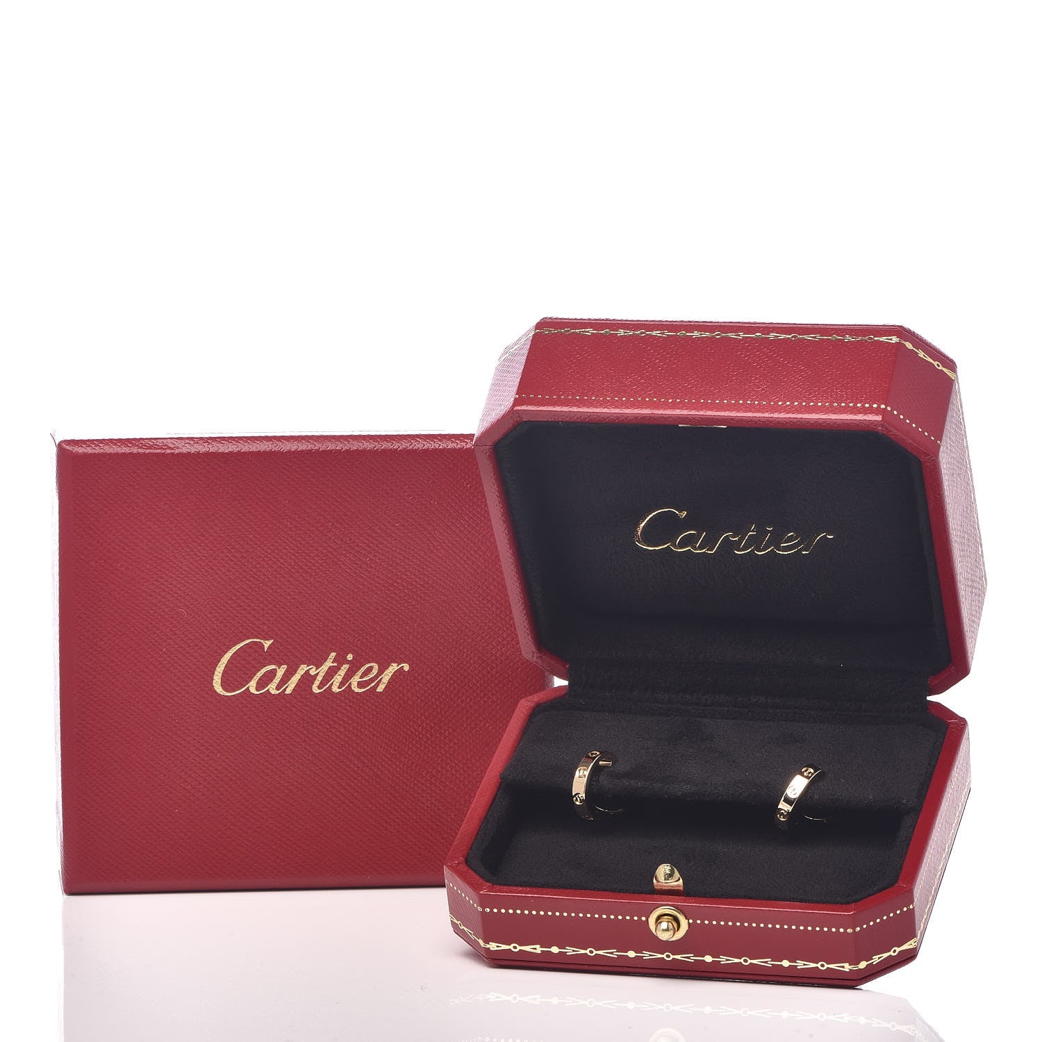 Cartier 18K Yellow Gold Small LOVE Hoop Earrings 6 of 6