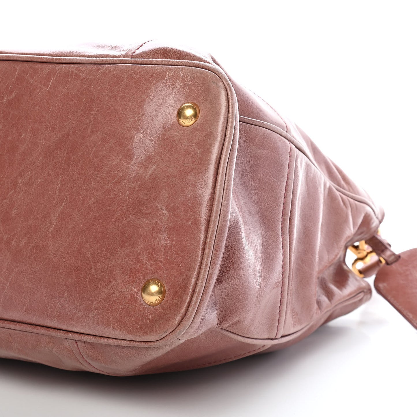 Vitello Shine Shopping Satchel Antico