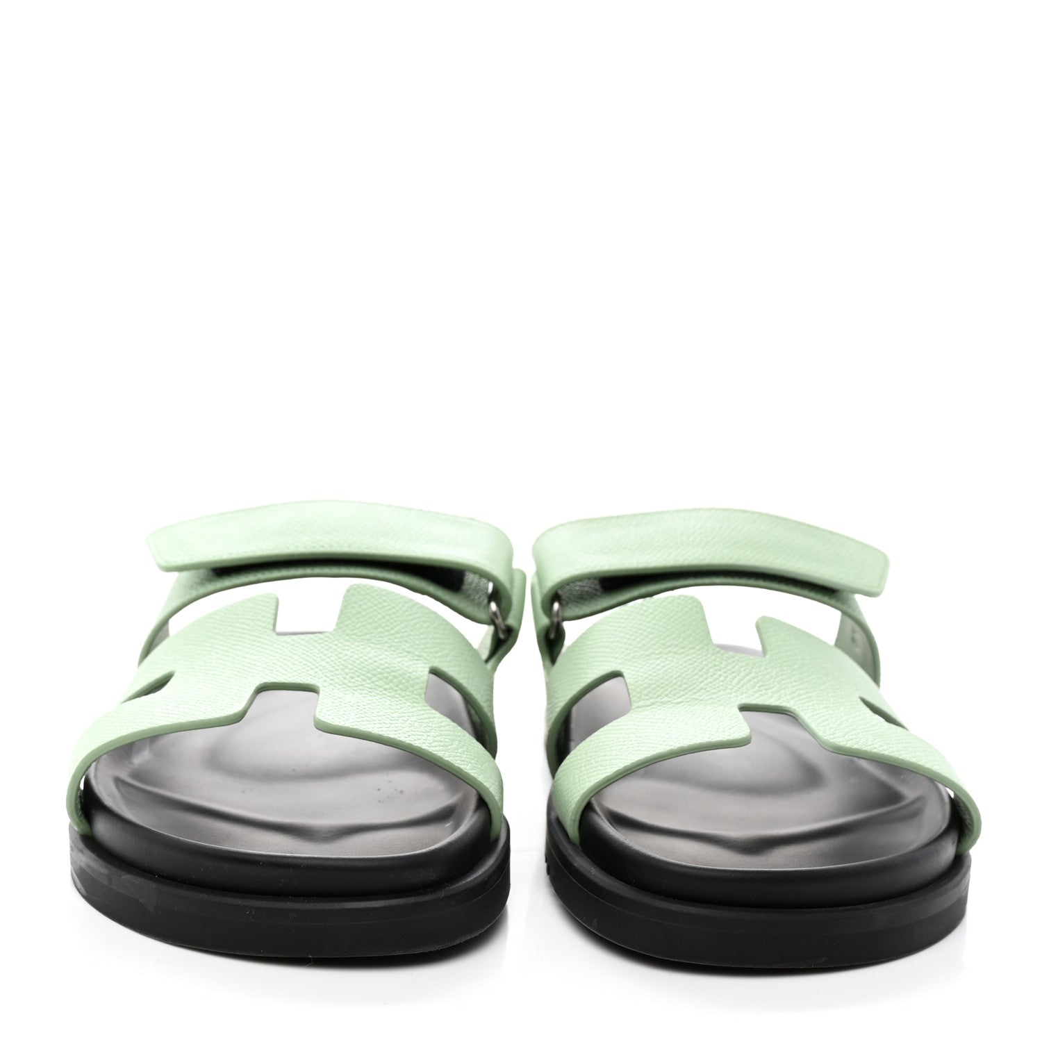 Hermes Epsom Womens Chypre Sandals 36 Vert Jade 2 of 15