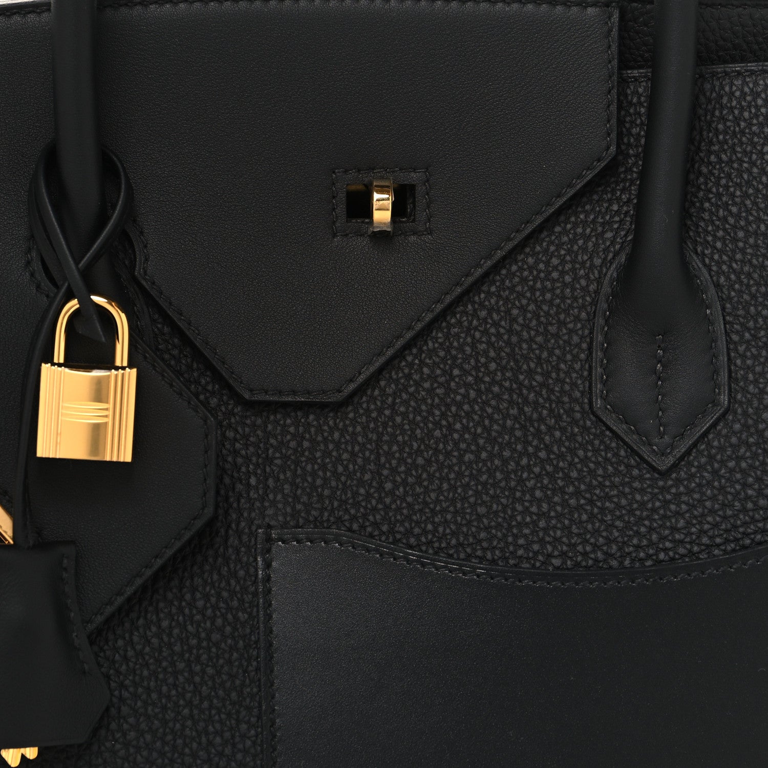 Hermes Togo Swift Birkin En Desordre Sellier 30 Black 16 of 23