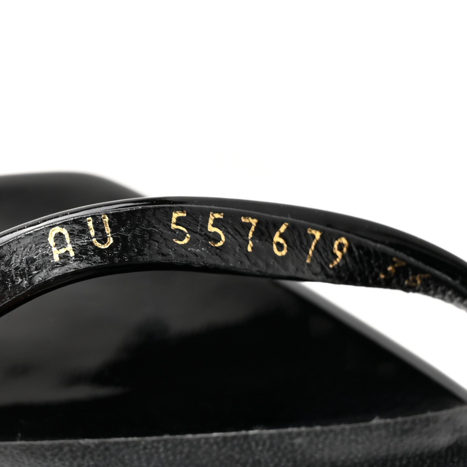 Saint Laurent Patent Calfskin Opyum 85 Sandals 36 Black 9 of 10
