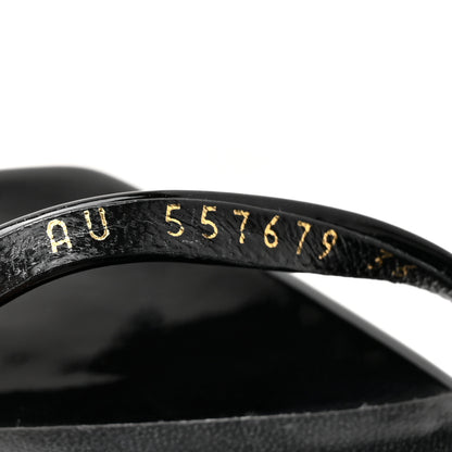 Saint Laurent Patent Calfskin Opyum 85 Sandals 36 Black 9 of 10