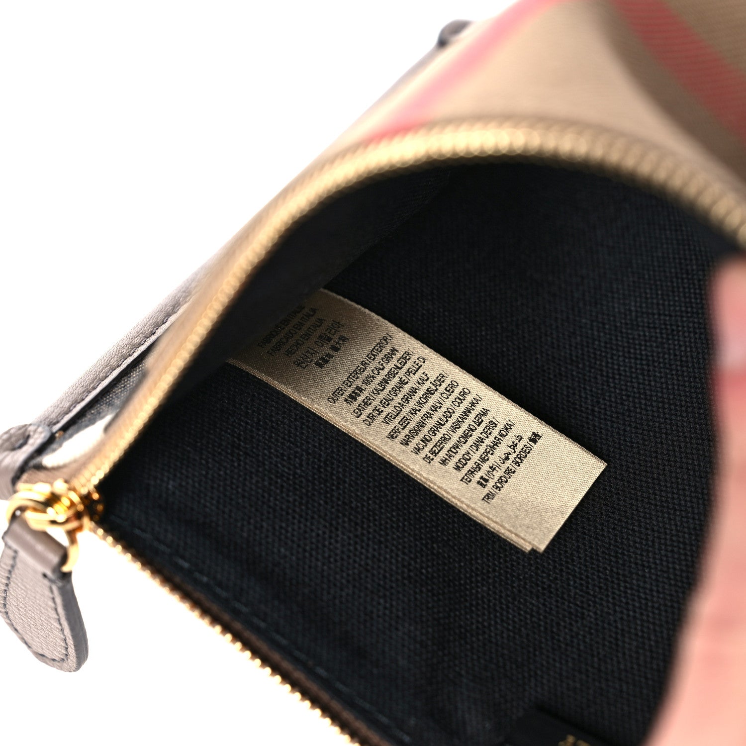 Burberry House Check Honeybrook Tote Pouch Thistle Grey 8 of 10