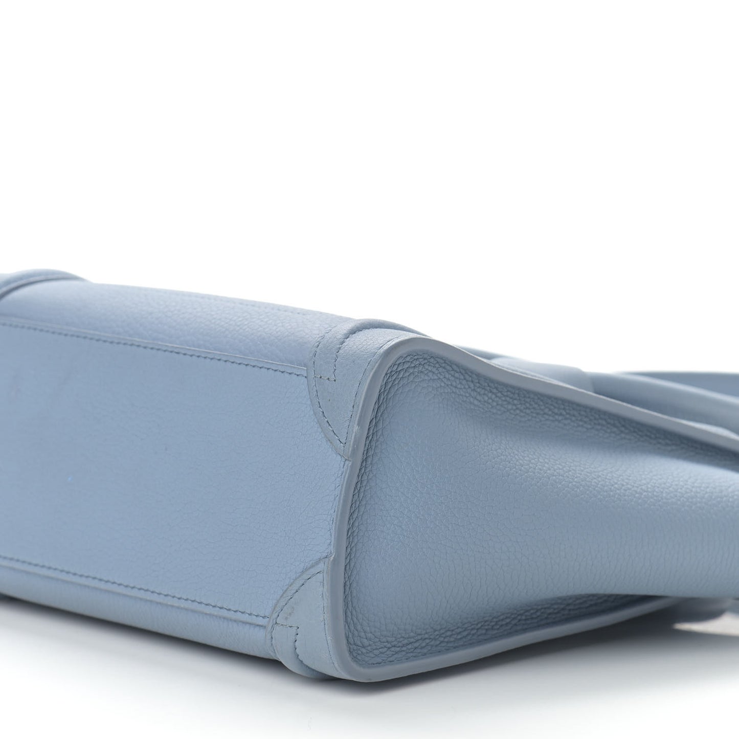 Drummed Calfskin Nano Luggage Blue