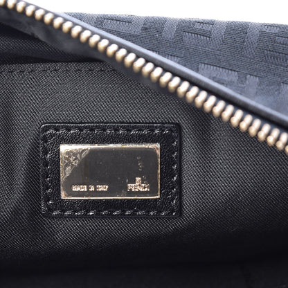 Fendi Zucchino Cuoio Small Chef Pocket Shoulder Bag Black 6 of 7
