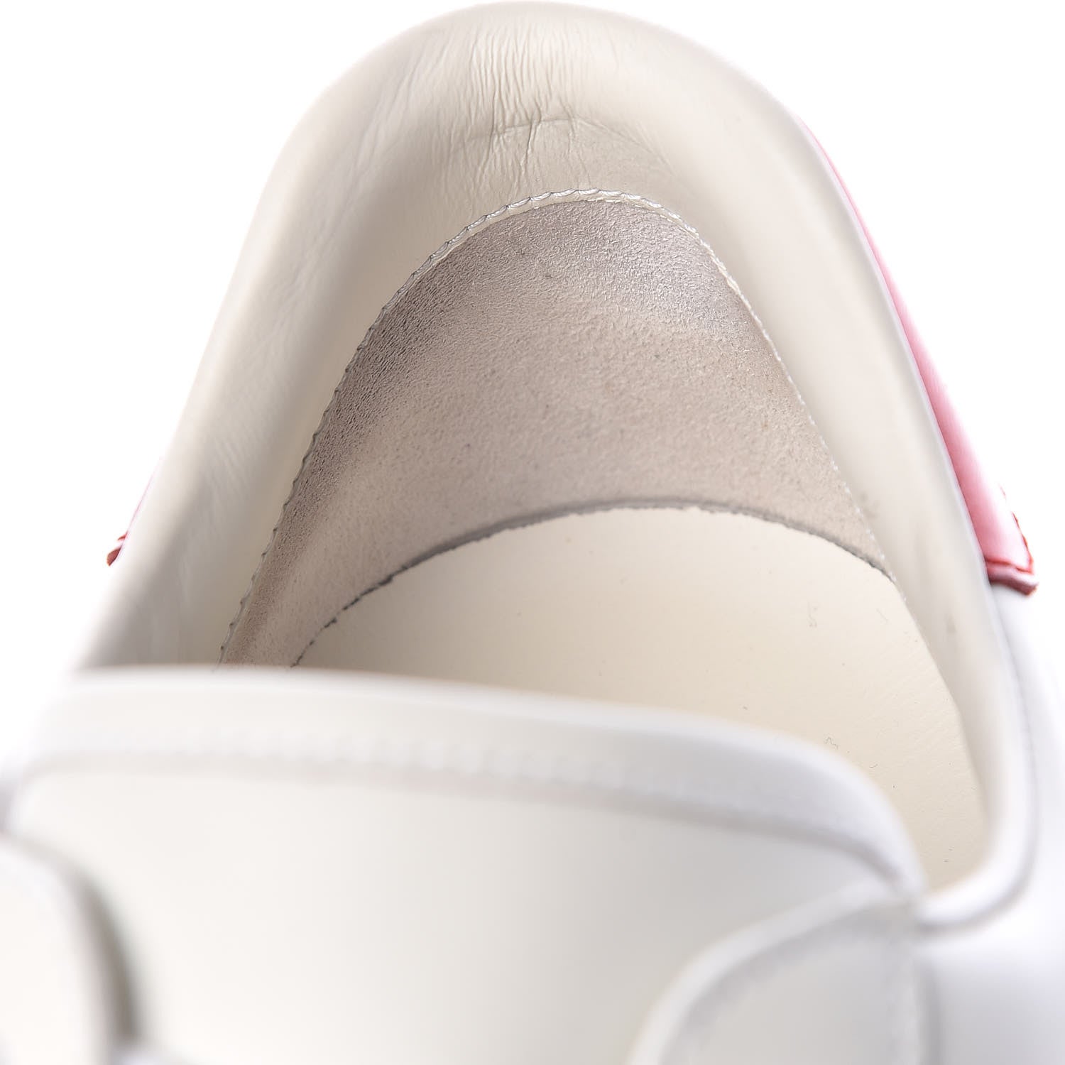 Gucci Calfskin Stripe Mens New Ace Sneakers 8 White Ecru Red Flame 13 of 22