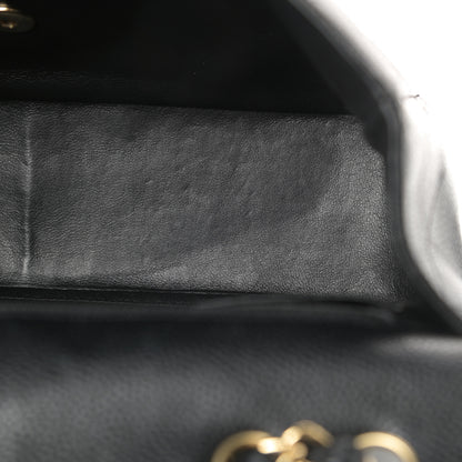 Chanel Caviar Quilted Jumbo Single Flap Black 12 of 13