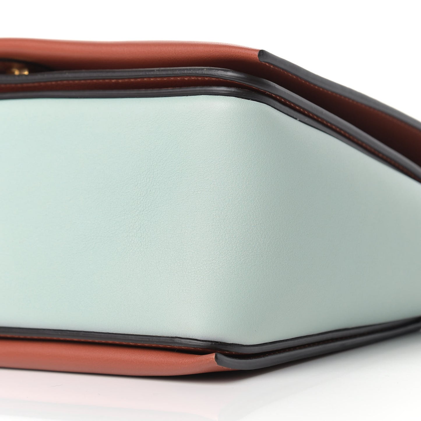 Shiny Smooth Calfskin Medium Frame Shoulder Bag Maple Frost