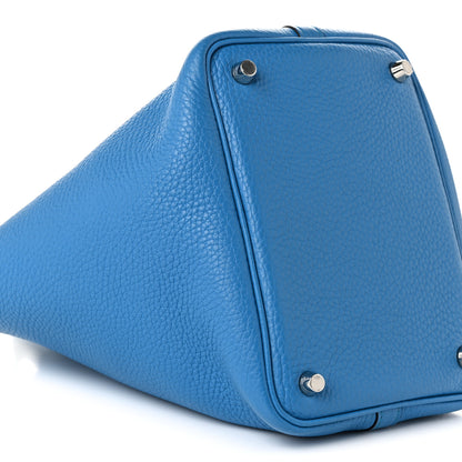 Hermes Taurillon Clemence Picotin Lock 18 PM Bleu Zanzibar 9 of 10