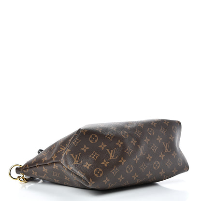 Louis Vuitton Monogram Flower Zipped Tote MM Black 3 of 9