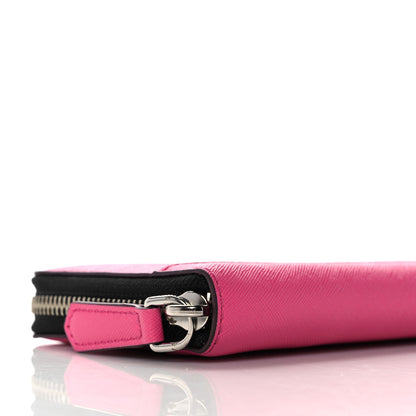 Marc Jacobs Grained Calfskin Continental Wallet Vivid Pink 8 of 9