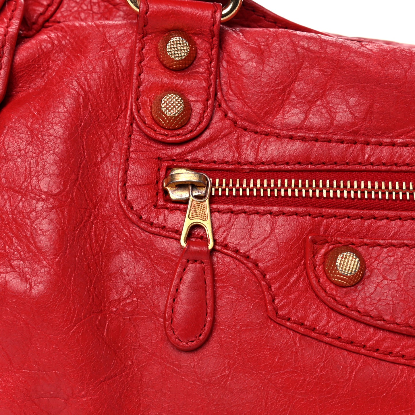 Agneau Giant 12 Gold Hardware City Rouge Cardinal