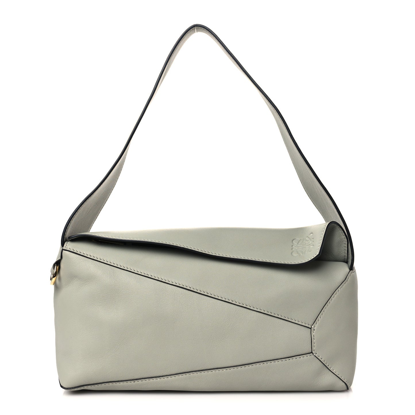 Calfskin Puzzle Hobo Light Celadon