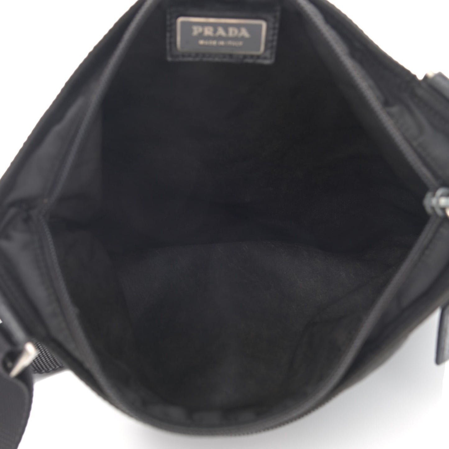 Tessuto Nylon Messenger Bag Black