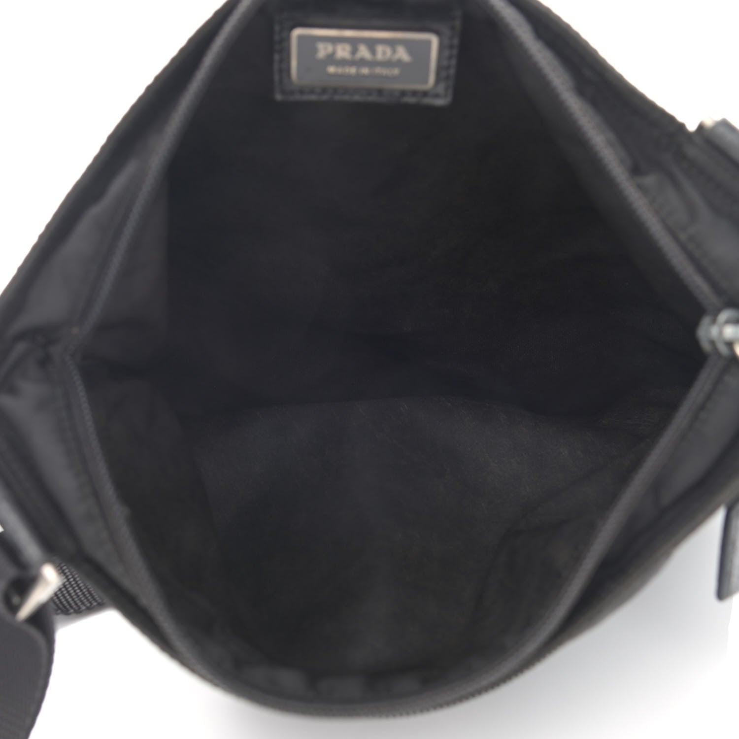 Prada Tessuto Nylon Messenger Bag Black 4 of 14