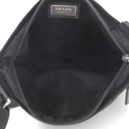 Prada Tessuto Nylon Messenger Bag Black 4 of 14