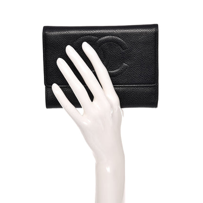 Chanel Caviar Timeless CC Wallet Black 2 of 9