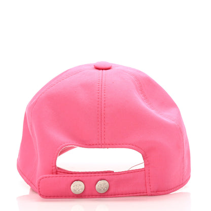 Chanel Cotton CC Cap Hat Fuchsia Orange 5 of 7
