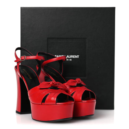 Saint Laurent Goatskin Candy 80 Platform Sandals 39.5 New Red 12 of 12