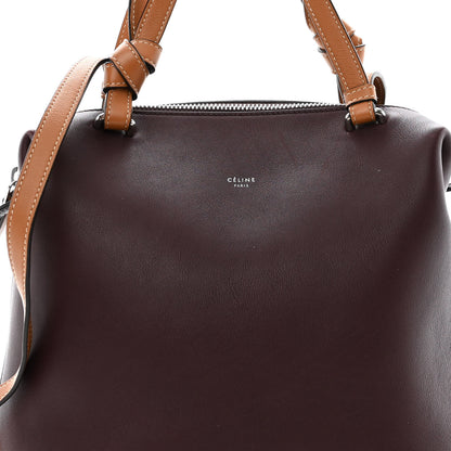 Celine Lambskin Small Soft Cube Satchel Burgundy 9 of 13