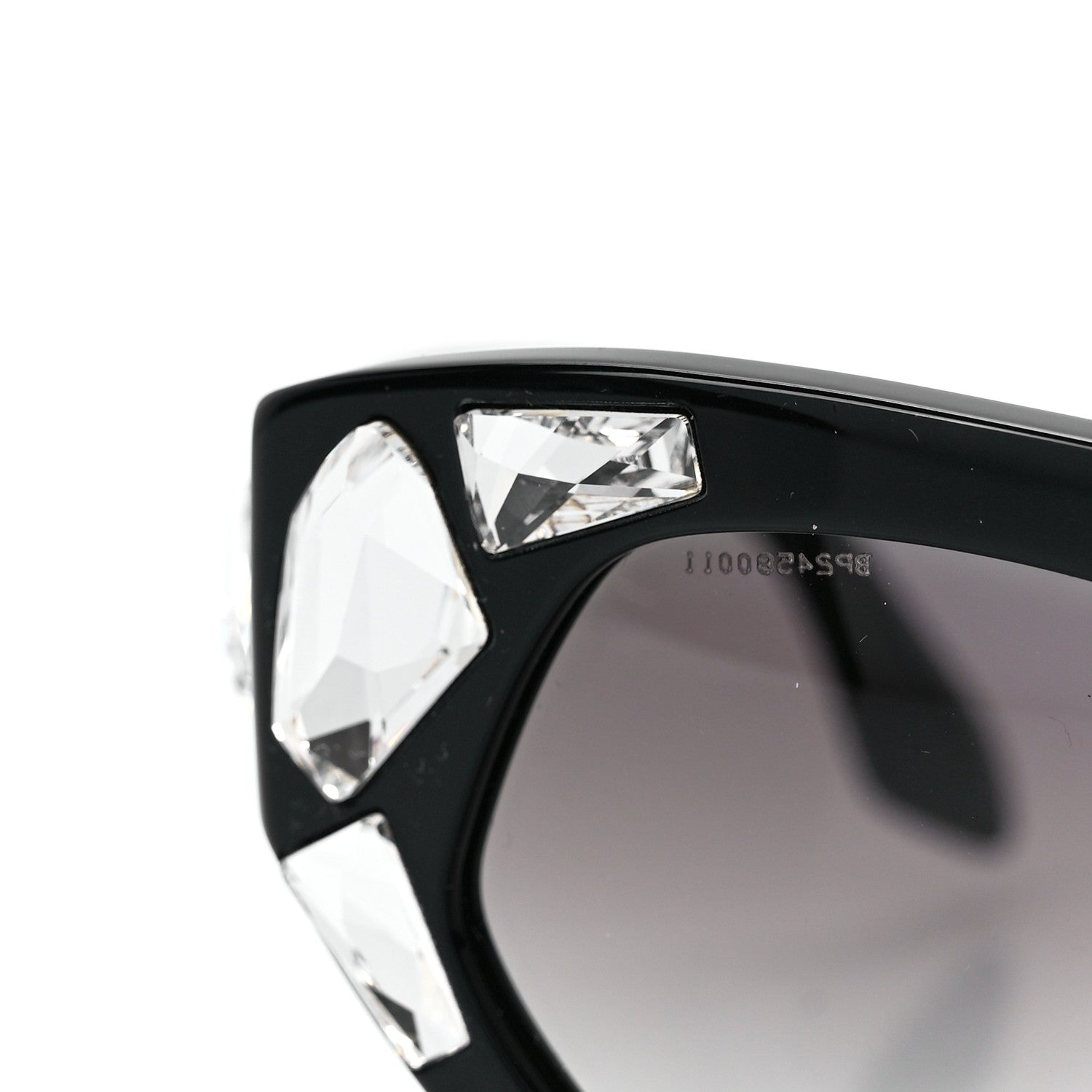 Prada Crystal Voice Sunglasses SPR 21Q Black 7 of 9