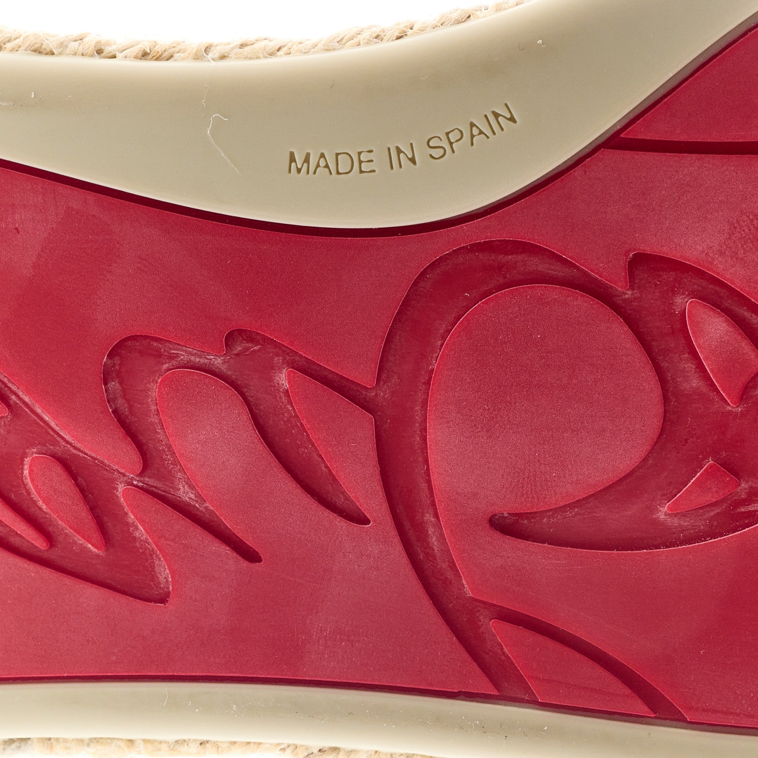 Christian Louboutin Toile Calfskin Espasneak Flat Sneaker 37 Ivory 7 of 11