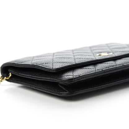 Chanel Caviar Quilted Wallet On Chain WOC Black 6 of 13