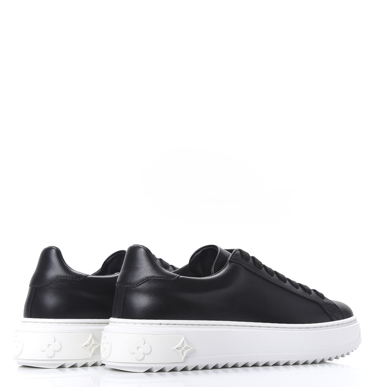 Louis Vuitton Calfskin Time Out Sneakers 36.5 Black 4 of 8