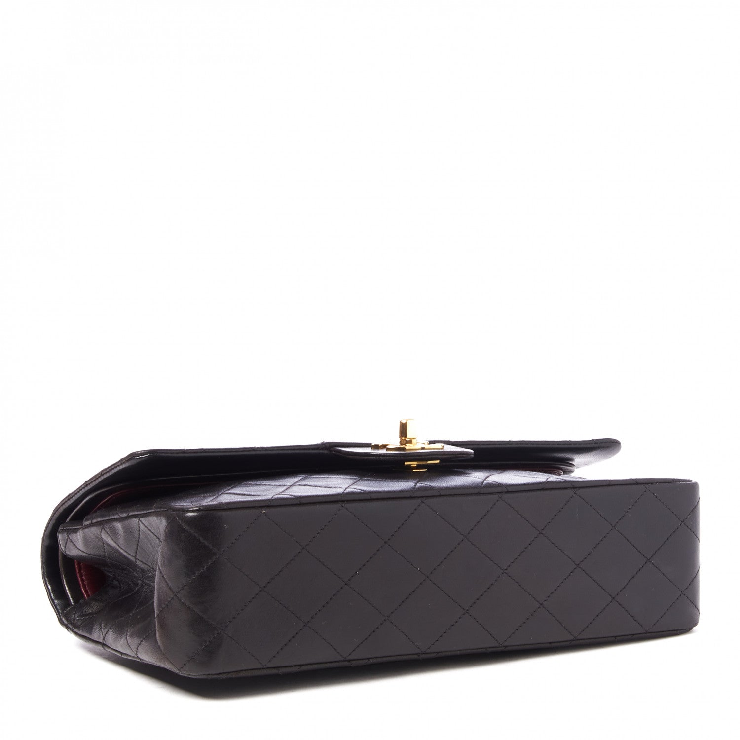 Chanel Lambskin Quilted Medium Double Flap Black 3 of 9