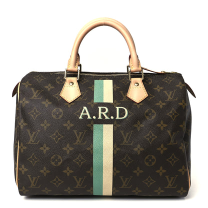 Louis Vuitton Monogram My LV Heritage Speedy 30 Turquoise Ivory 1 of 14