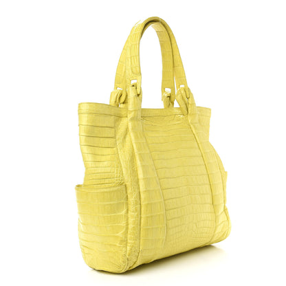Nancy Gonzalez Crocodile Tote Yellow 3 of 11