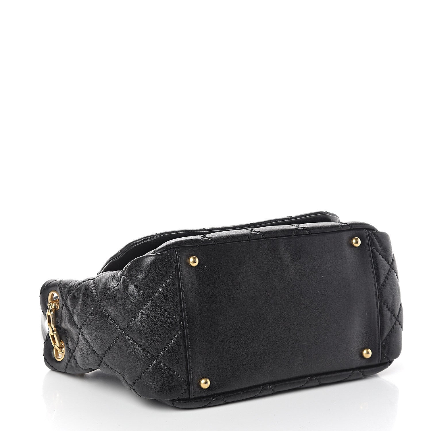 Chanel Calfskin Quilted Retro Chain Flap Black 3 of 9