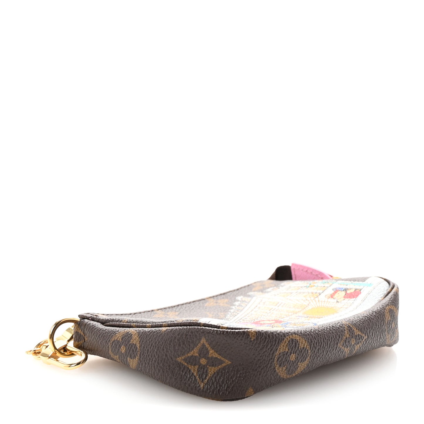 Monogram 2022 Christmas Animation Paris Mini Pochette Accessories Pink